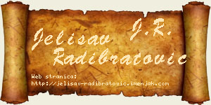Jelisav Radibratović vizit kartica